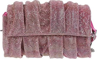 Benedetta Bruzziches Iris Bag - Dames - Schoudertassen - Roze - ONE Size - Satijn - Tassen