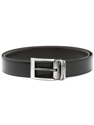 BOSS Cintura con fibbia logo - Nero