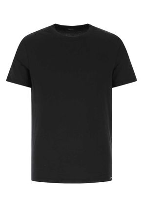 Tom Ford Black stretch cotton blend t-shirt