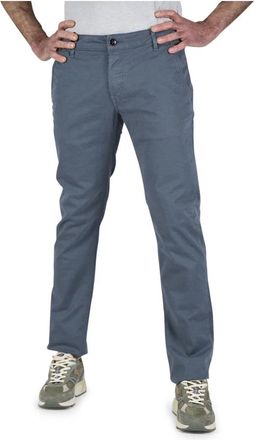 Hand Picked Zomer Grijze Herenbroek - Heren - Chinos - Blauw - W37 - Katoen - Broeken