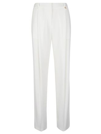 Elisabetta Franchi Essential Straight Leg Pleated Pants