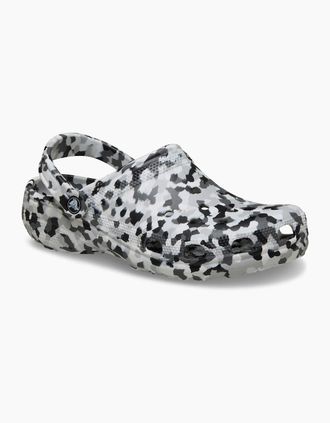 Crocs Womens Crocs Classic Confetti EVA Black/White Clogs - Size: UK 9 / eu 43/44 / us m10w12