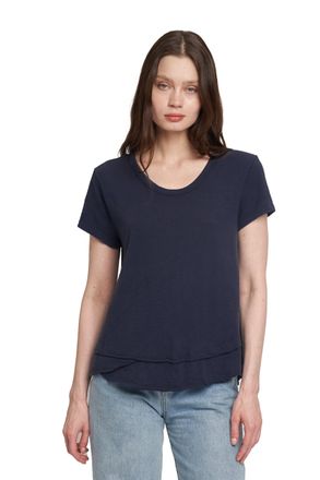 Wilt Short Sleeve Mock Layer Tee