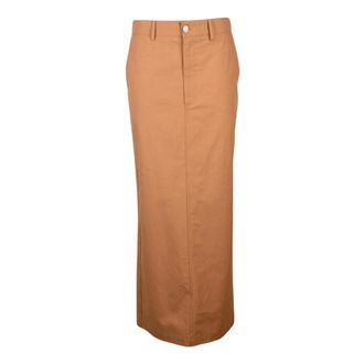 Erika Cavallini Semi Couture Gonna Tubino Lunga - - Skirts - Donna - Marrone - S