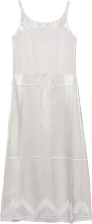 Prada embroidered midi dress - White