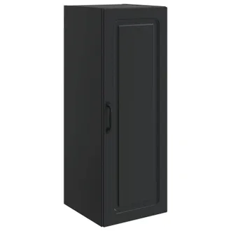 vidaXL Armario De Pared 33 X 34,5 X 90 Cm Madera De Ingenier&iacute;a Negro Vidaxl