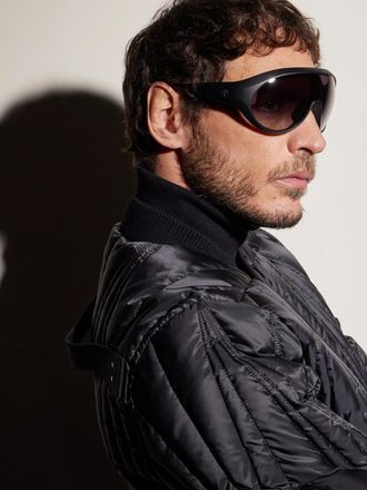 Rick Owens + Moncler D-Frame Acetate Sunglasses