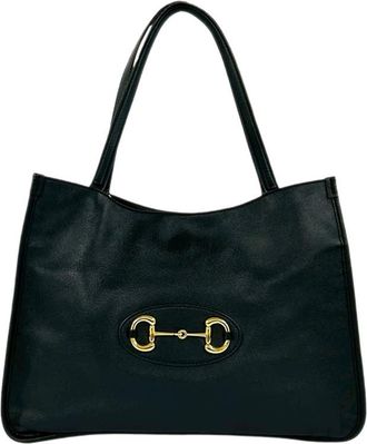 Gucci Pre-owned Gucci Medium Leather Horsebit 1955 Tote Ladies LOTANSLGMYQC8R7S