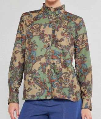 Current Air Billie Paisley Top In Multi