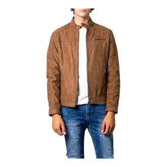 Jack & Jones 12147218 - Heren - Zomerjassen - Beige - S - Leer - Jassen