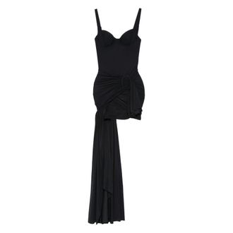 Balenciaga Ruched Midi Dress