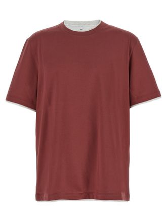 Brunello Cucinelli Multicolor Cotton Mens T-Shirt