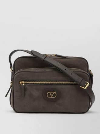 Valentino Garavani antibes small suede leather shoulder bag
