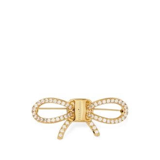 Ferragamo Vara Strik Broche - Dames - Broches - Geel - ONE Size - Accessoires