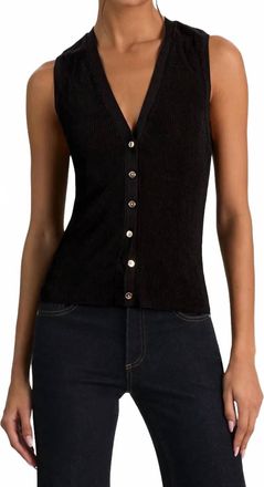 Alice & Olivia Loly Vest In Black