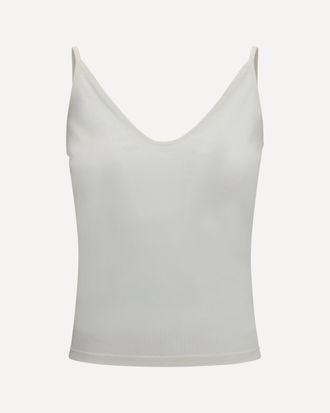 Tom Ford Micro-rib silk jersey Tank Top Female 36