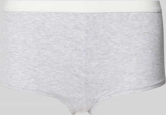 Jake*s Casual Pants mit elastischem Logo-Bund in Hellgrau Melange, Gr&ouml;&szlig;e XL