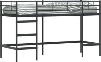 vidaXL Negro 74,5 X 190 Cm Acero Vidaxl