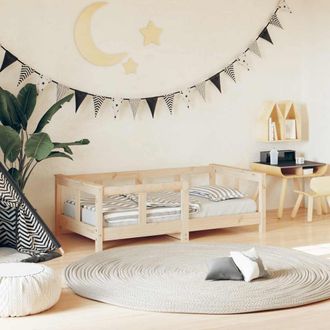 vidaXL Estructura De Cama Para Ni&ntilde;os Madera Maciza De Pino 70x140 Cm Vidaxl