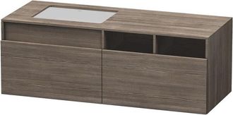 Duravit Duravit Durastyle, Mueble Bajo Pared 6885, 2 Cajones, Lavabo A La Izquierda, Para Empotrar El Lavabo Desde Abajo, 1400mm, Color (frente/cuerpo): Pino 