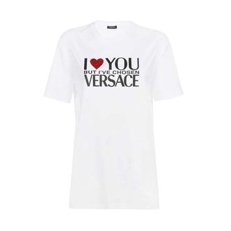 Versace Donna, Top, Bianco, S, new