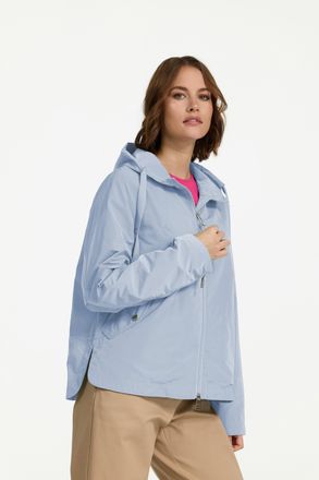 Manisa Kurzjacke MANISA, Damen, Gr. 42, blau (hellblau), Obermaterial: 100% Polyester. Futter: 100% Polyester, unifarben, regular fit taillenbedeckt, ohne Au