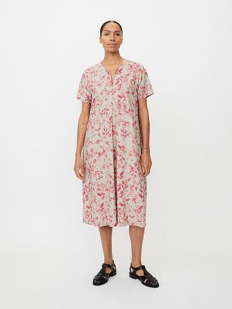 Masai MaNipani Floral Print Midi Dress in Carmine at Nordstrom, Size Xx-Large