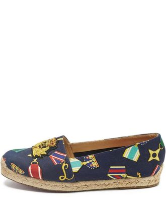 Christian Louboutin Galia printed espadrilles - Blue