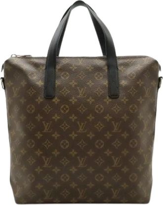 Louis Vuitton Pre-owned Monogram Tote Bag - Heren - Vintage Shopper - Bruin - ONE Size - Leer - Vintage