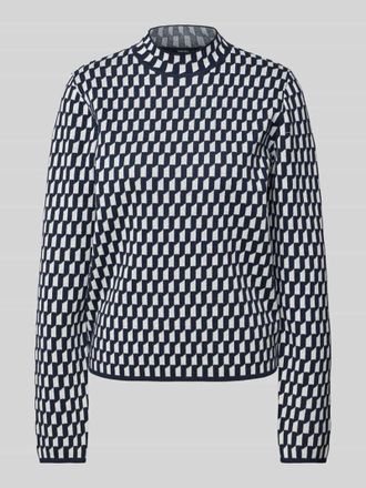 someday Someday Strickpullover mit Stehkragen Modell Tamie in Marine, Größe 40