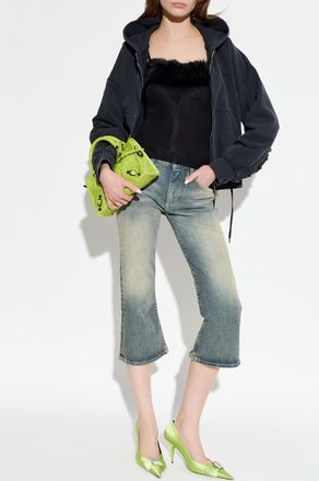 Balenciaga Jeans With A Vintage Effect, Womens, Blue