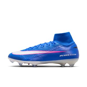 Nike Mens Mercurial Superfly 10 Elite Firm-Ground High-Top Soccer Cleats in Blue | FQ1454-446