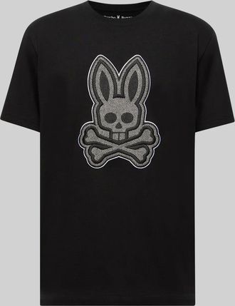 Psycho Bunny Mens Marlo Bunny Graphic Tee 001 BLACK / XXXL