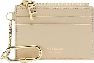 Ferragamo Signature Stamp Leather Card Case