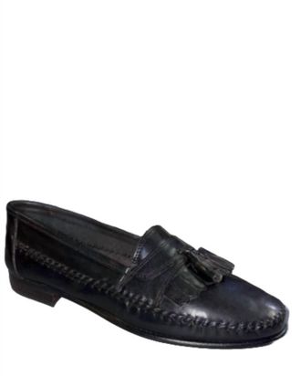 Giorgio Brutini Mens Tassel Slip On Loafer In Black