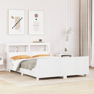 vidaXL Vidaxl - Estructura De Cama Sin Colch&oacute;n Madera De Pino Blanca 140x200 Cm