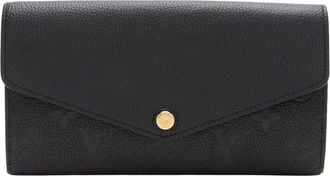 Louis Vuitton Black Monogram Empreinte Sarah Wallet (Authentic Pre-Loved)