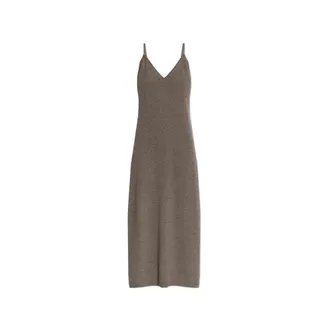 Lisa Yang Knitted Dresses, female, Brown, Size: M Marlie Dress