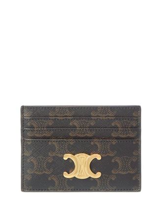 Celine Celine Triomphe Canvas & Leather Card Case