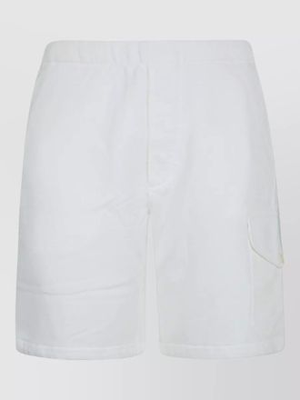C.P. Company fleece cargo shorts buttoned pockets design