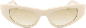 Marni 53mm Wrap Sunglasses in White /Brown at Nordstrom Rack