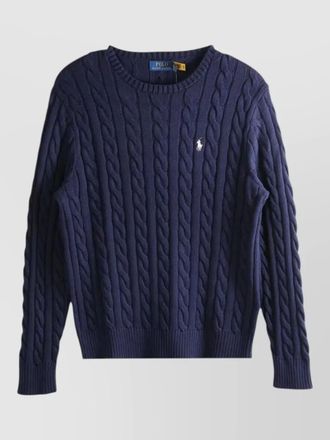 Polo Ralph Lauren cable knit crew neck rib sweater