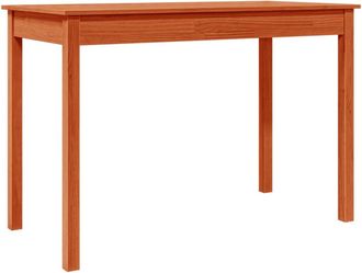 vidaXL Mesa De Comedor Madera Maciza De Pino Marr&oacute;n Cera 110x55x75 Cm Vidaxl
