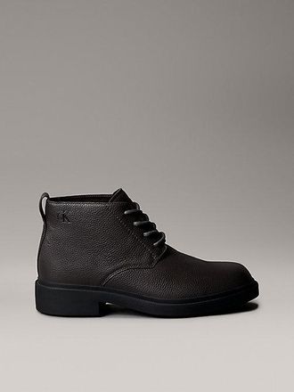 Calvin Klein Leren desert boots met grove Airfit-zool