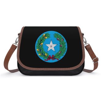 Generic Coat of Arms of The Republic of Texas Fashion Womens Crossbody Bags Novelty Handbag Shoulder Bag Purse