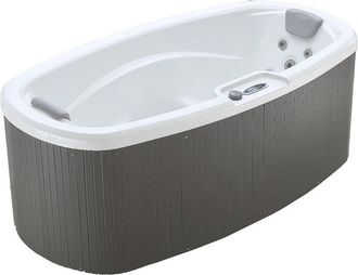 Vente-Unique Vente-unique - Idromassaggio 2 posti 16 getti L210xP110xH78 cm bianco - samoa ii