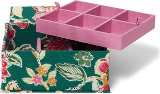 Chan Luu Floral Jewelry Box with Removable Tray in Forest at Nordstrom