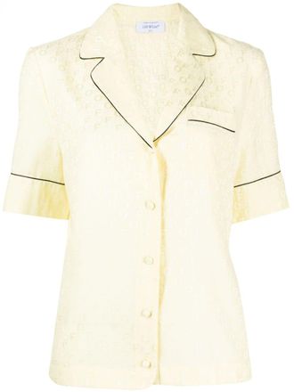 Off-white Camicia con effetto jacquard - Giallo