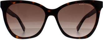 Marc Jacobs Cat Eye Womens Dark Havana Brown Gradient 336/S - One Size