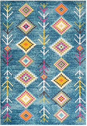 Jonathan Y Designs Love Geometric Area Rug in Dark Blue/multi at Nordstrom, Size 3Ft 0In X 5Ft 0In